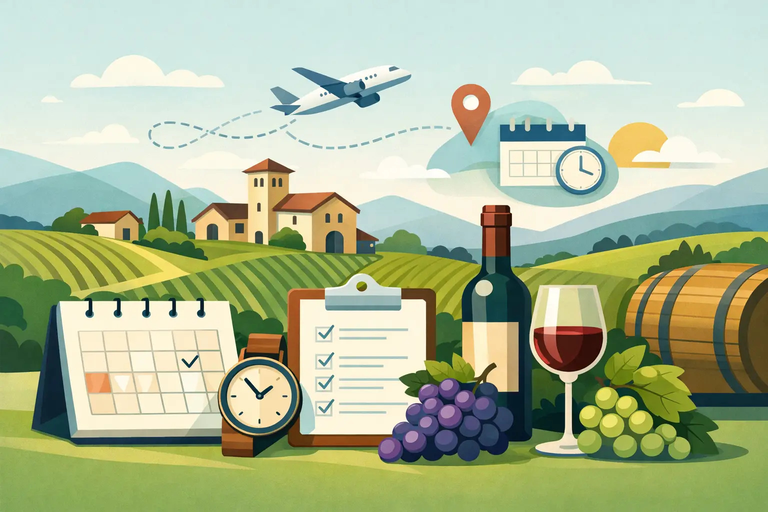 How Far in Advance to Book Winery Tastings