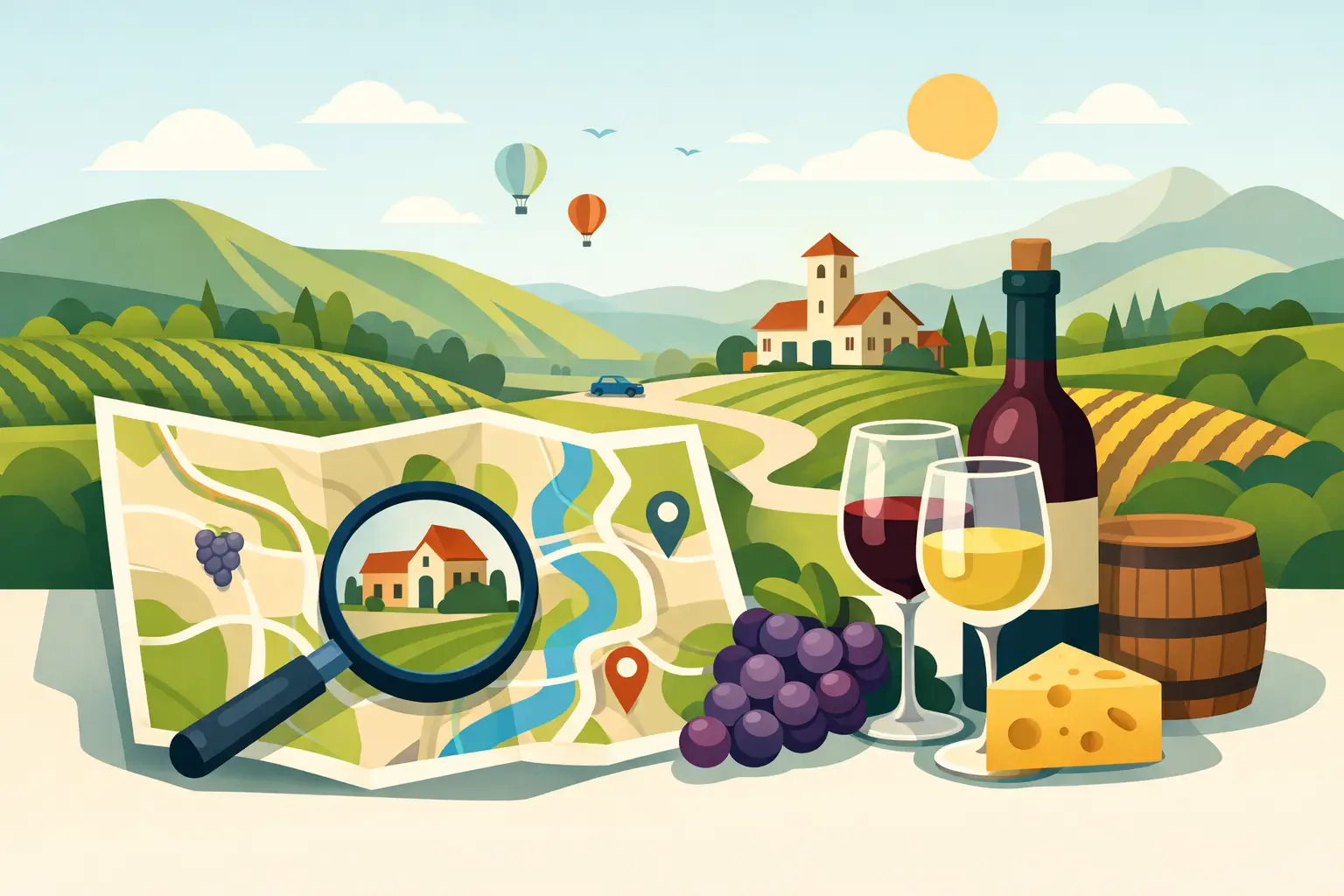 Napa Valley Winery Map for Smarter Tasting Days