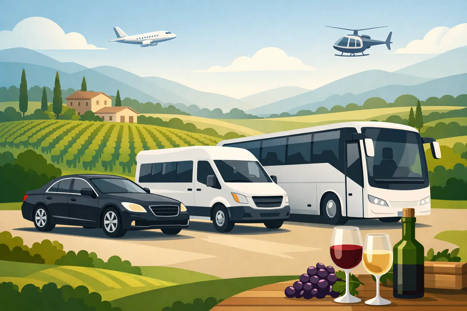 Wine Tasting Transportation Options That Work